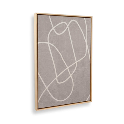 [Color:American Maple], Picture of art in a American Maple frame at an angle