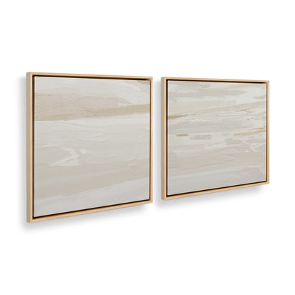 [Color:American Maple], Picture of art in a American Maple frame at an angle