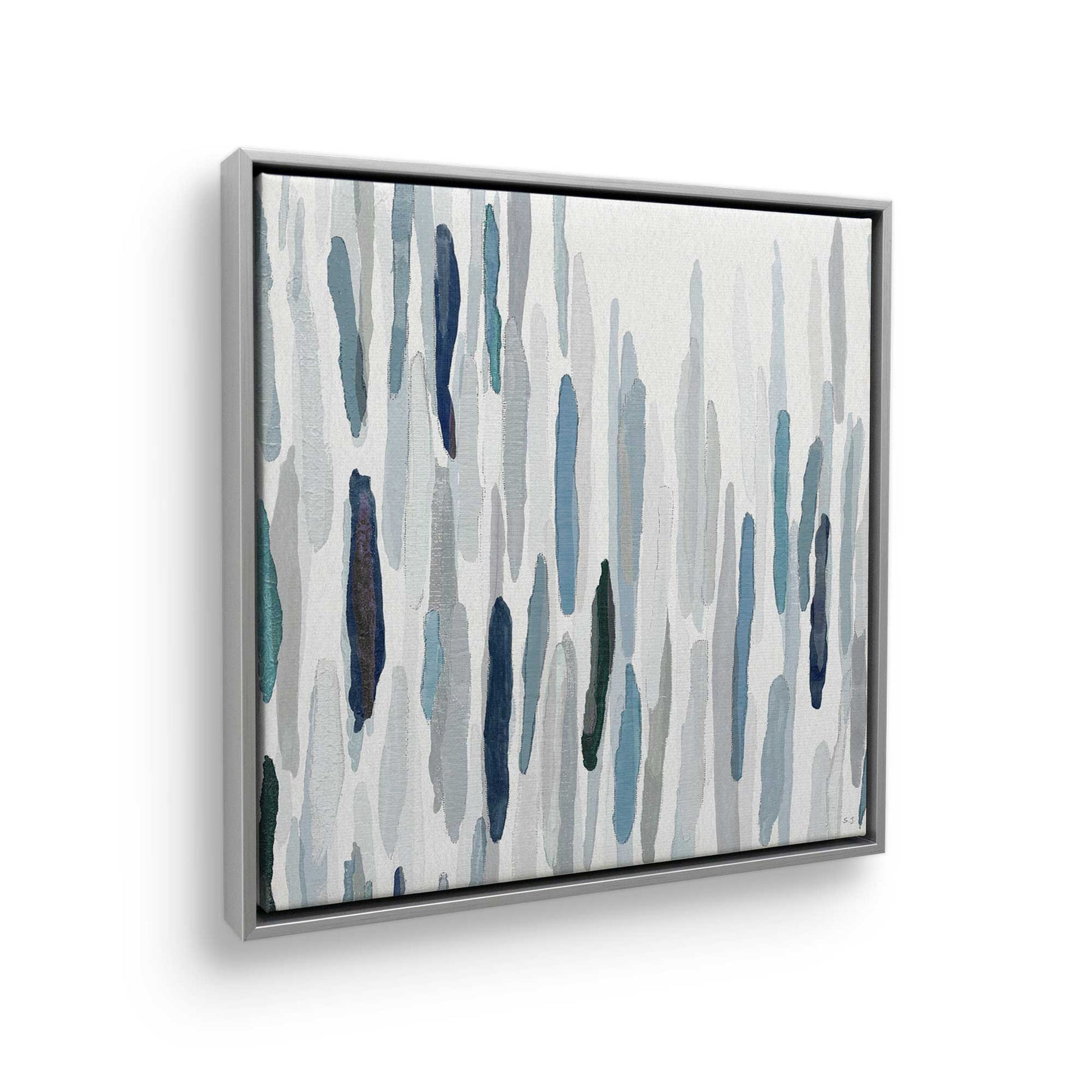[Color:Polished Chrome], Picture of art in a Polished Chrome frame at an angle