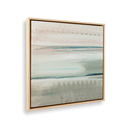 [Color:American Maple], Picture of art in a American Maple frame at an angle