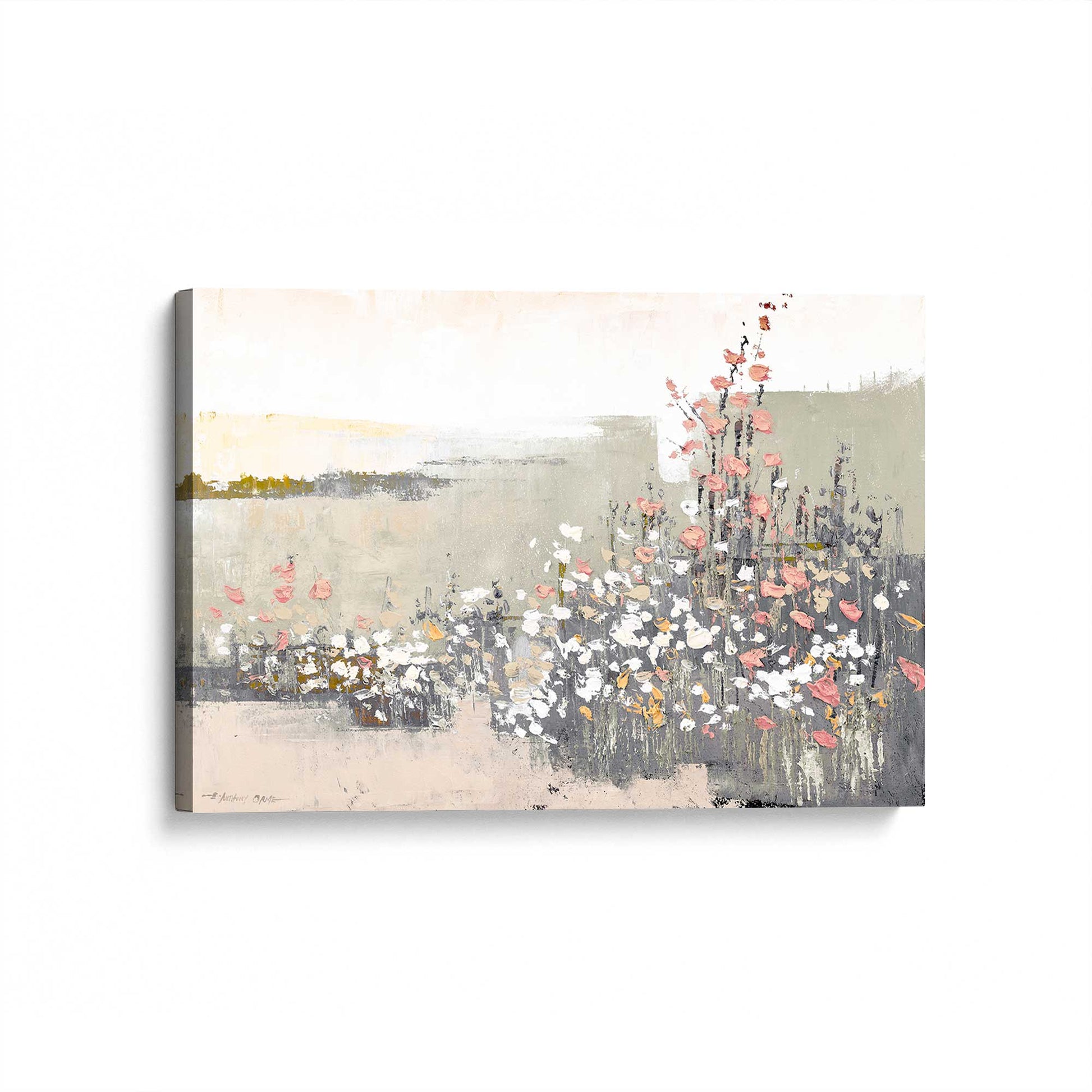 [Color:Stretched Canvas], Picture of art at an angle