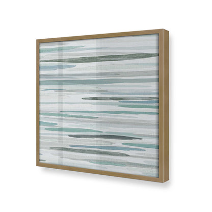 [Color:Brushed Gold], Picture of art in a Brushed Gold frame at an angle