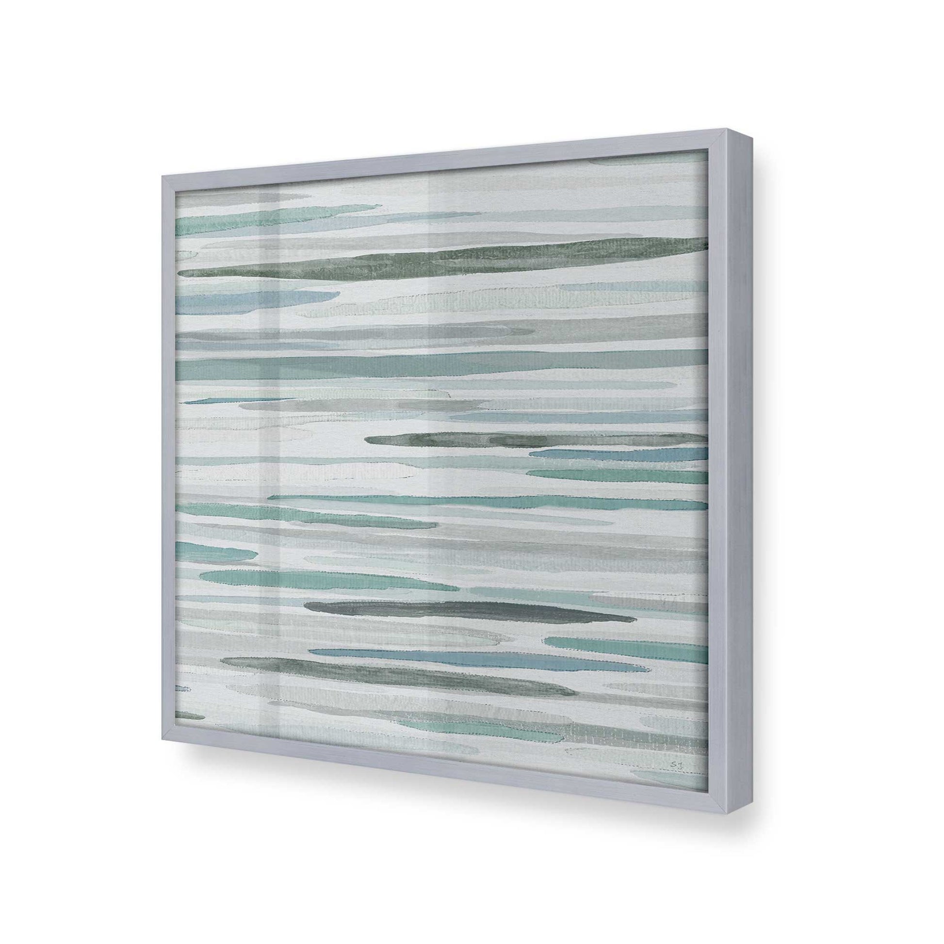 [Color:Polished Chrome], Picture of art in a Polished Chrome frame at an angle