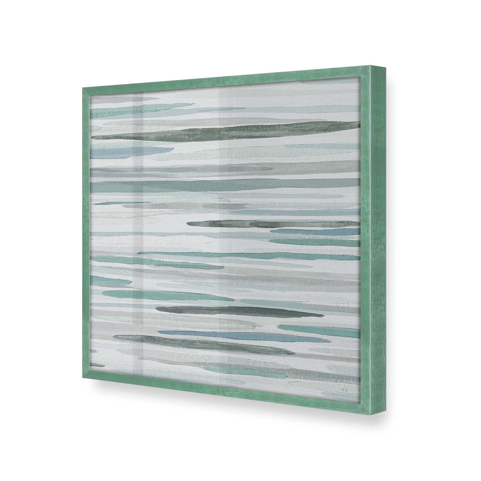 [Color:Lemon Grass], Picture of art in a Lemon Grass frame at an angle