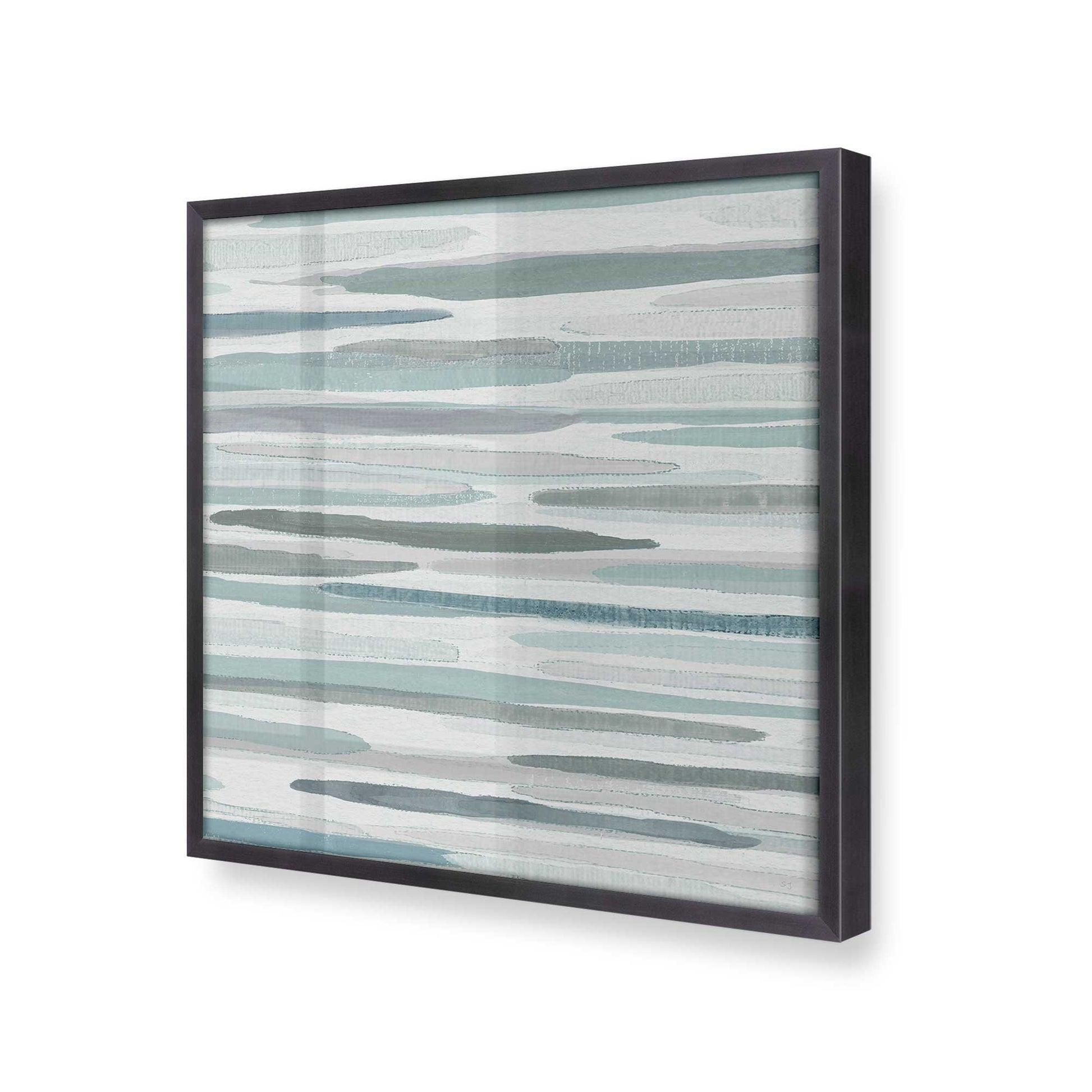 [Color:Weathered Zinc], Picture of art in a Weathered Zinc frame at an angle