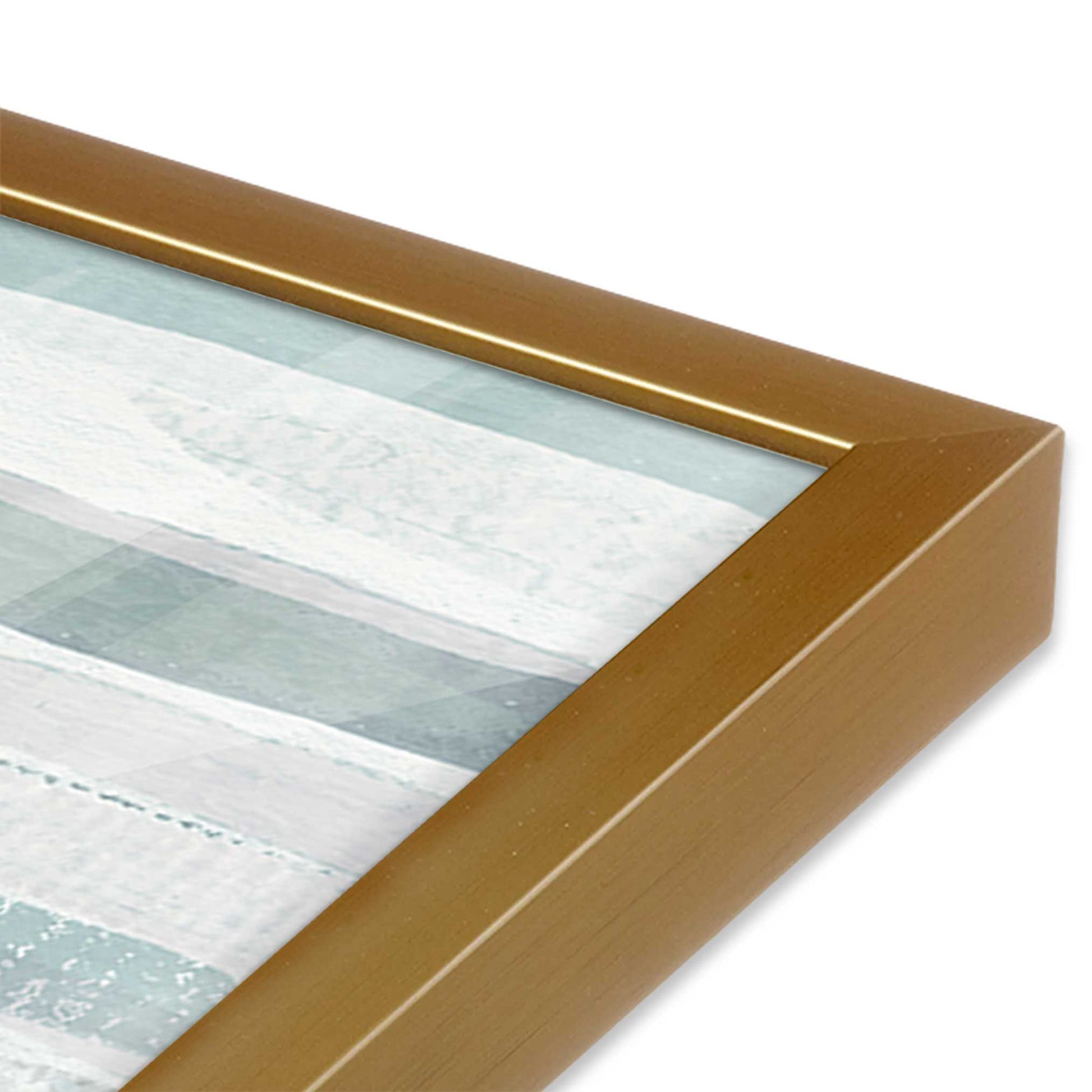 [Color:Polished Gold], Picture of art in a Polished Gold frame of the corner