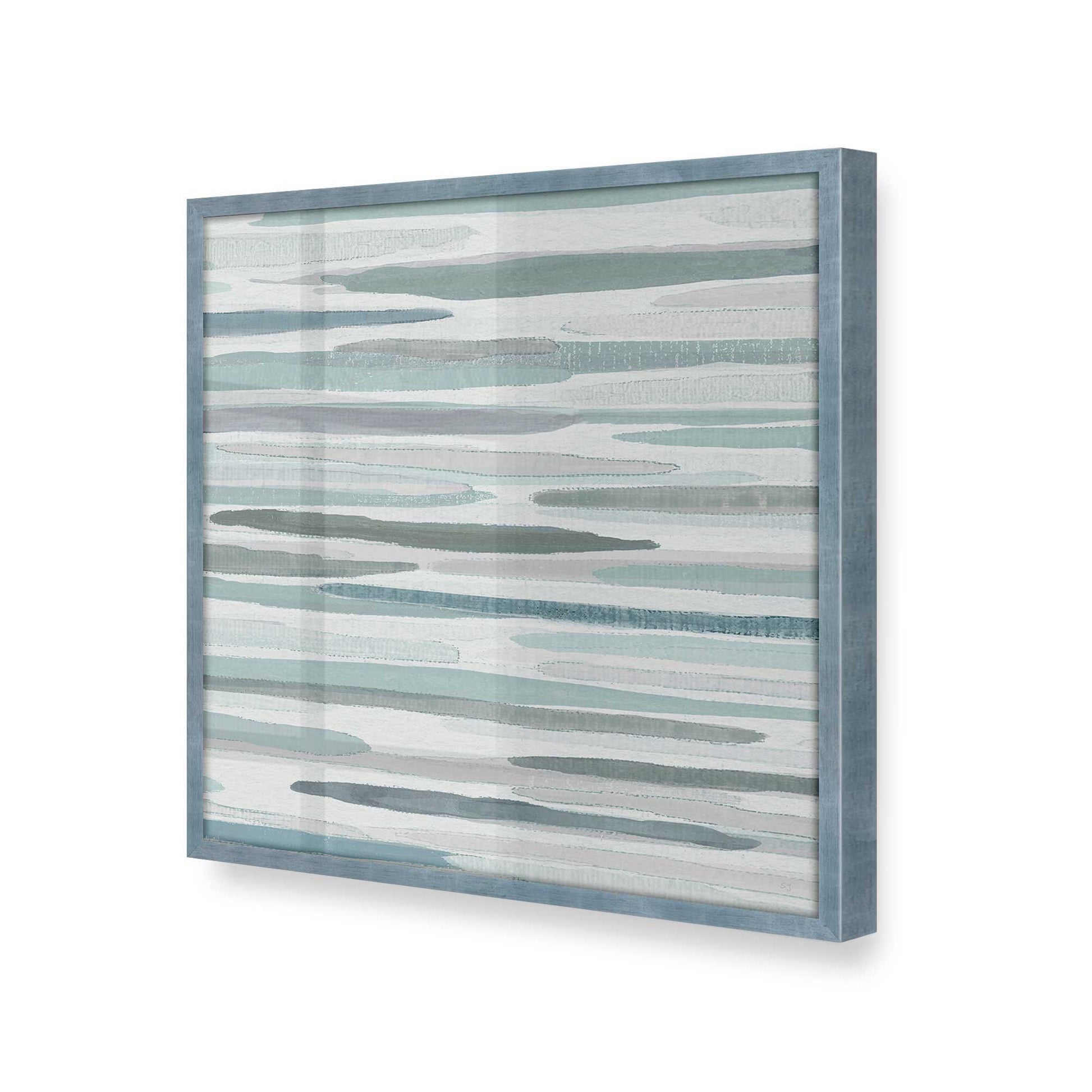 [Color:Electric Sky], Picture of art in a Electric Sky frame at an angle