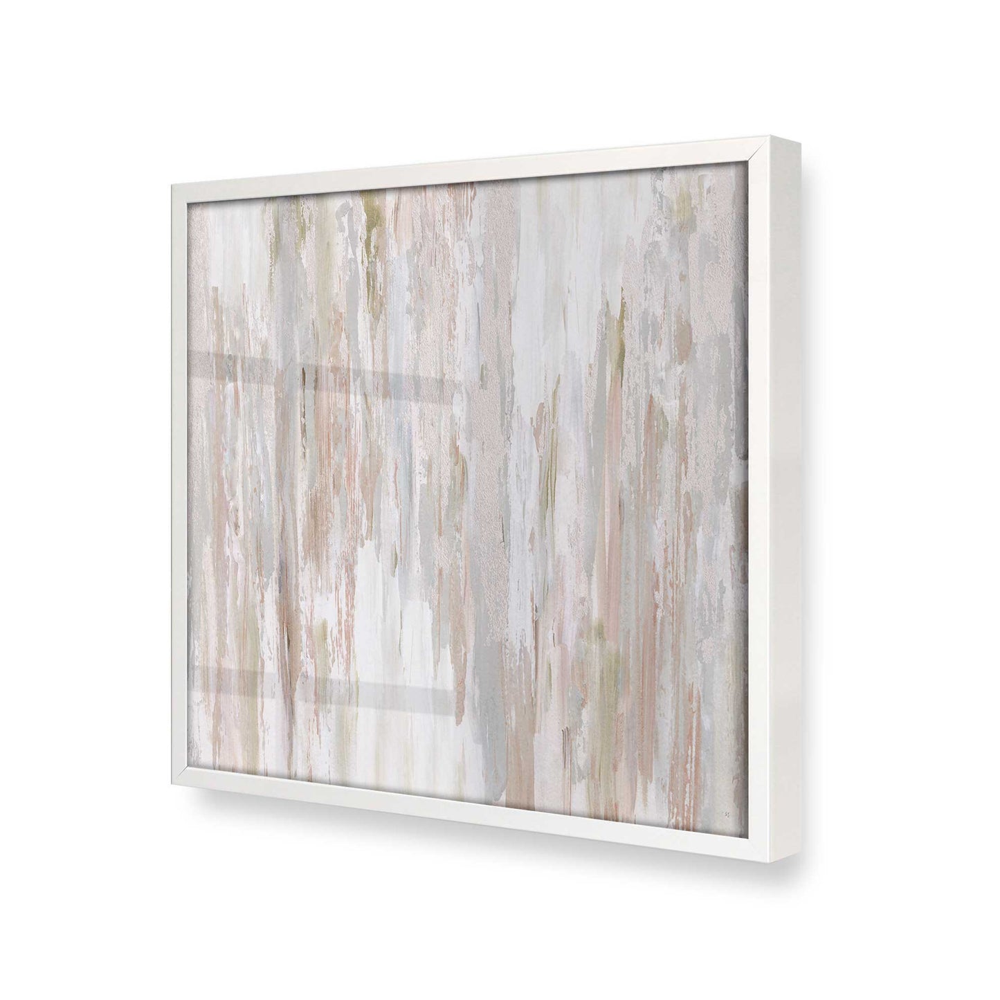 [Color:Opaque White], Picture of art in a Opaque White frame at an angle