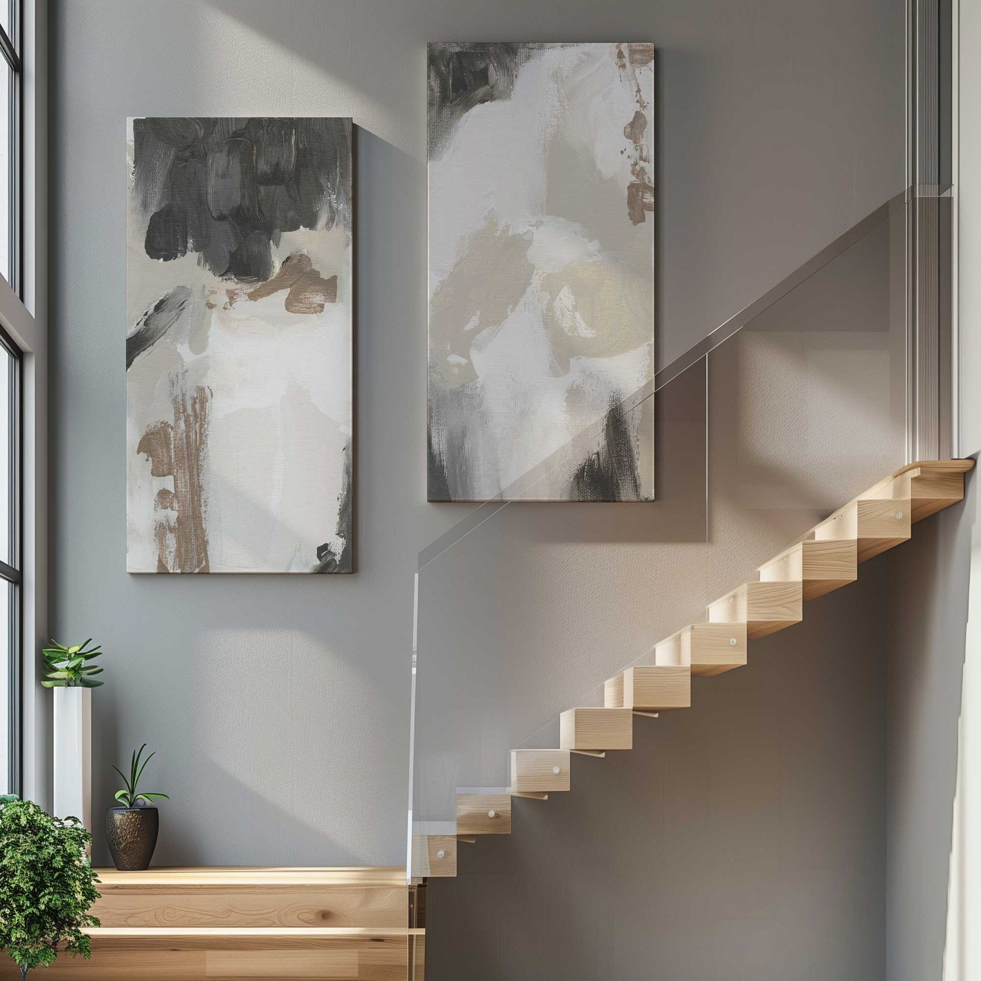 [Color:Stretched Canvas], Picture of art in a room