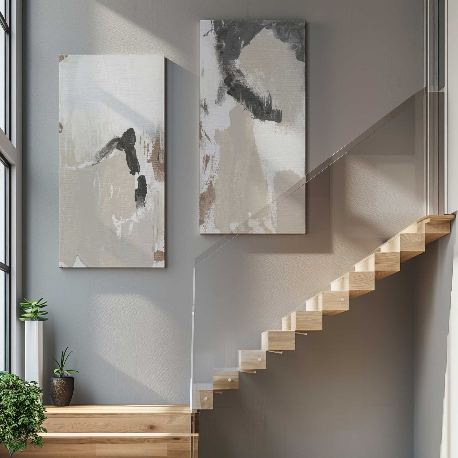 [Color:Stretched Canvas], Picture of art in a room