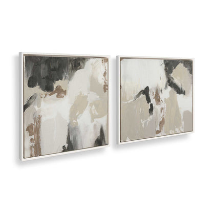 [Color:Opaque White], Picture of art in a White frame at an angle