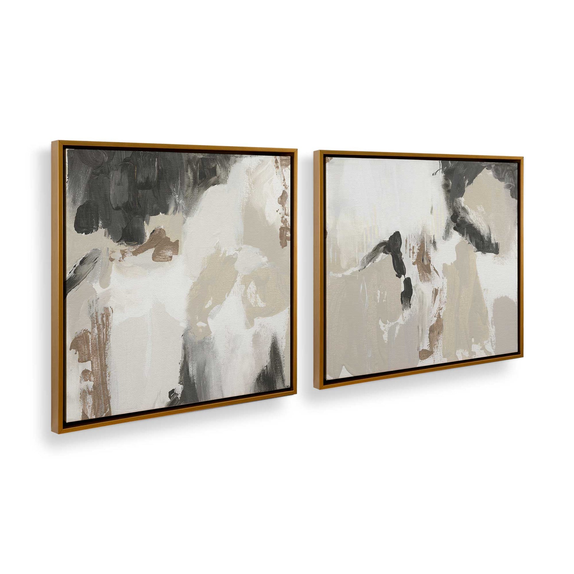 [Color:Polished Gold], Picture of art in a Polished Gold frame at an angle