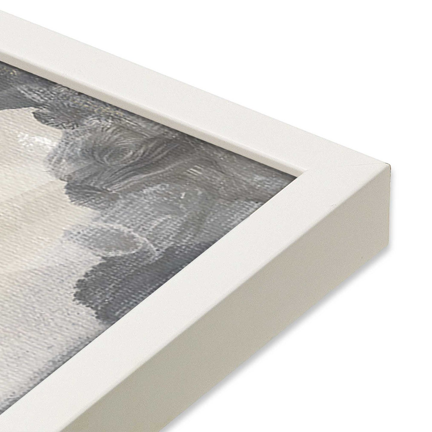 [Color:Opaque White], Picture of art in a Opaque White frame of the corner #2