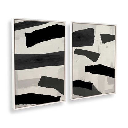 [Color:Opaque White], Picture of art in a White frame at an angle