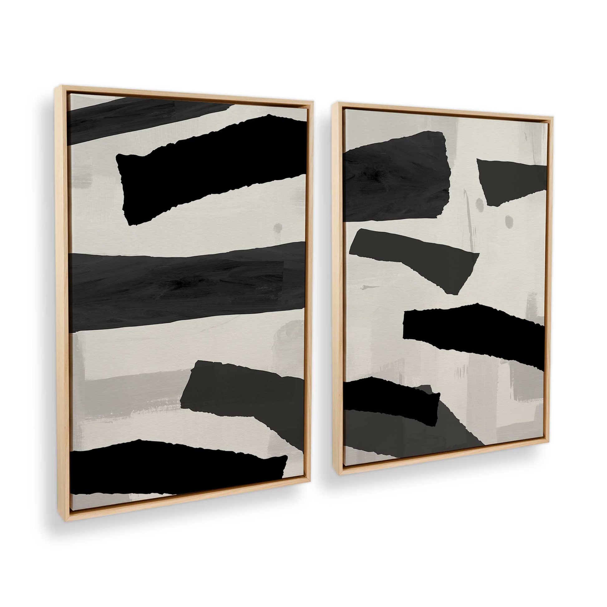 [Color:American Maple], Picture of art in a American Maple frame at an angle