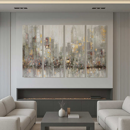 [Color:Stretched Canvas], Picture of art in a room
