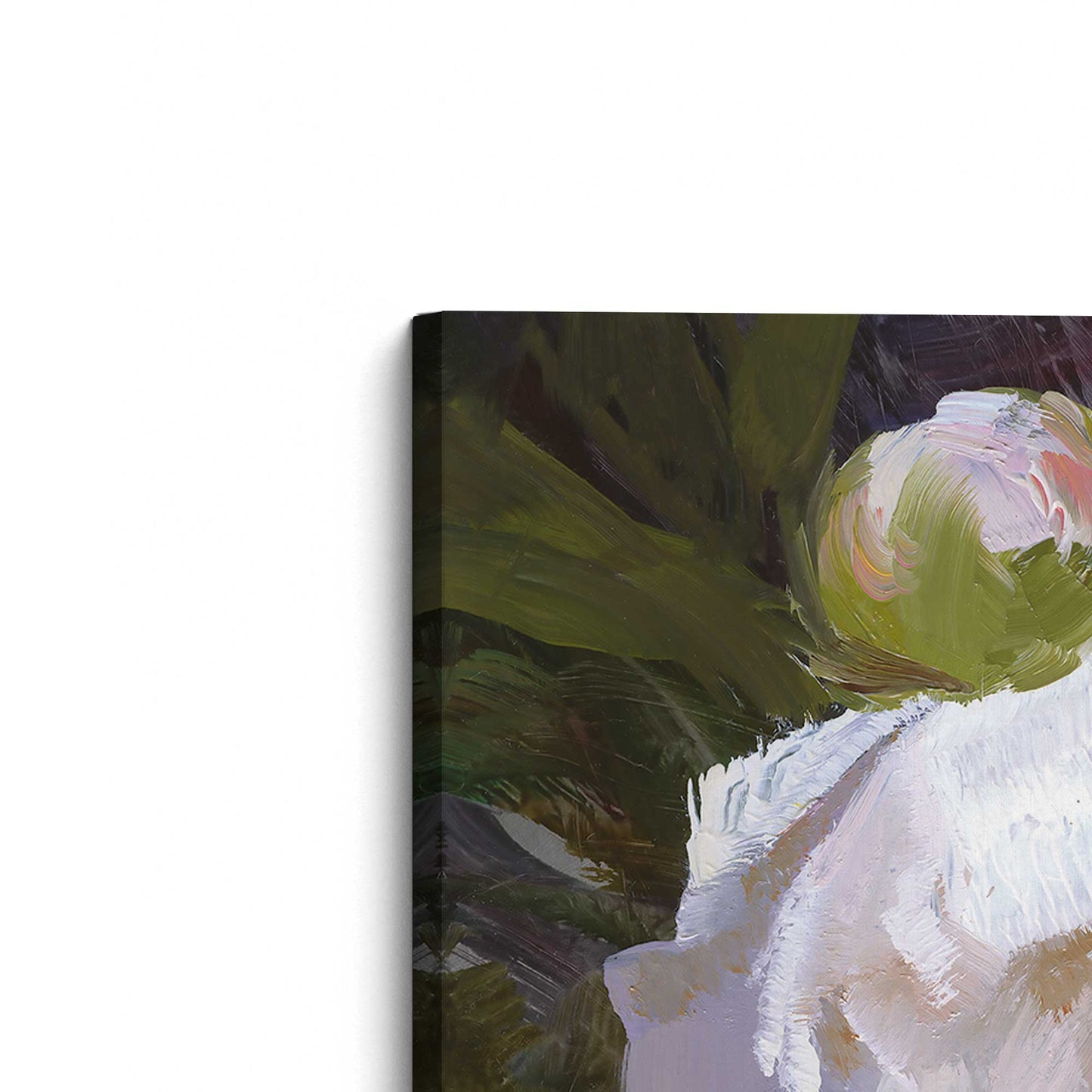 [Color:Stretched Canvas], Picture of art at an angle