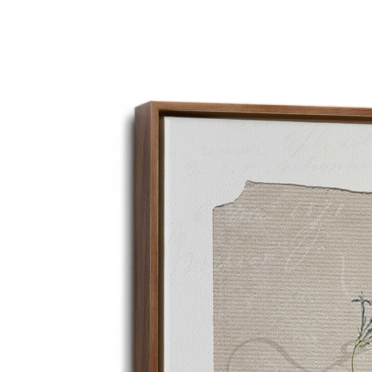 [Color:Walnut], Picture of art in a Walnut frame at an angle