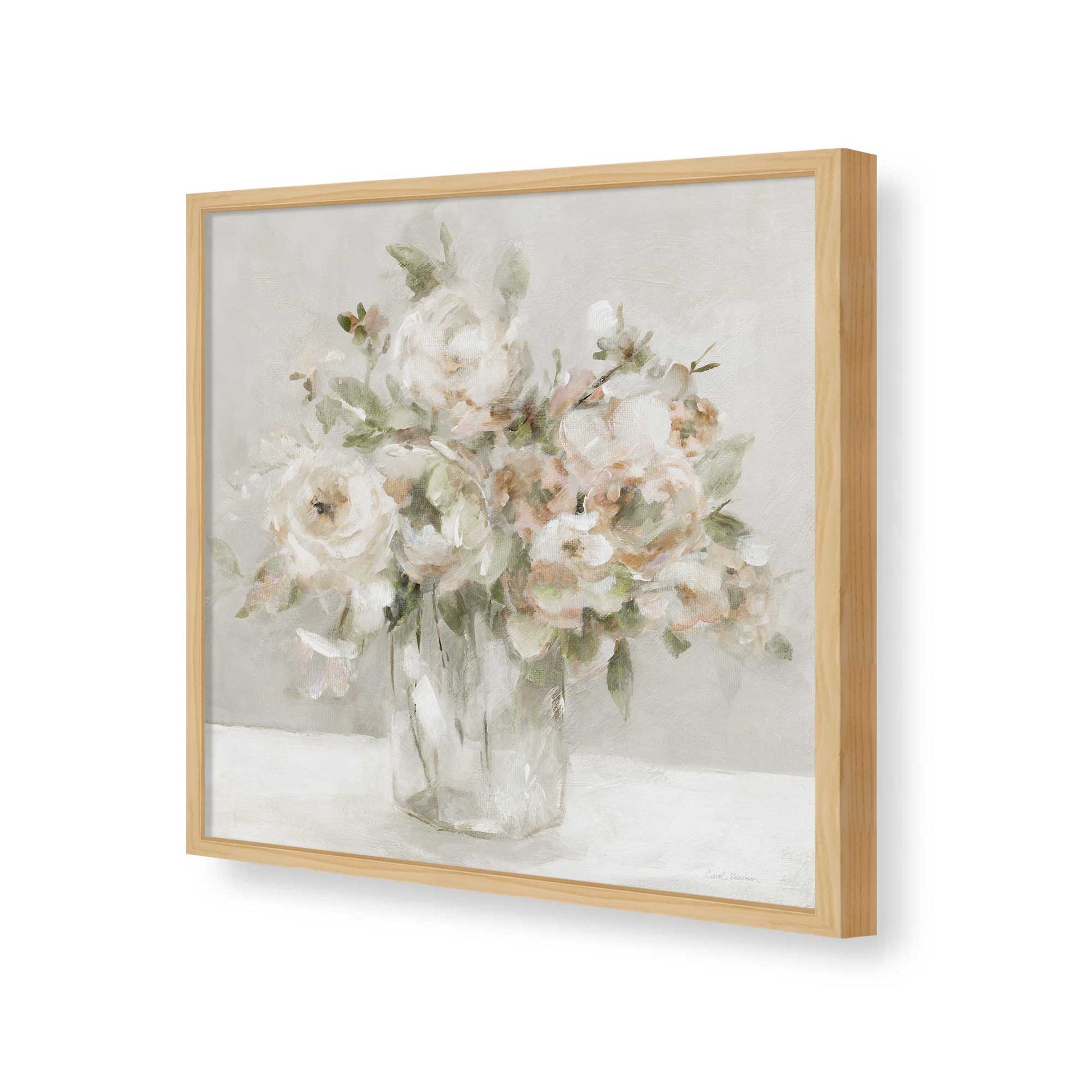 [Color:American Maple], Picture of art in a American Maple frame of the corner