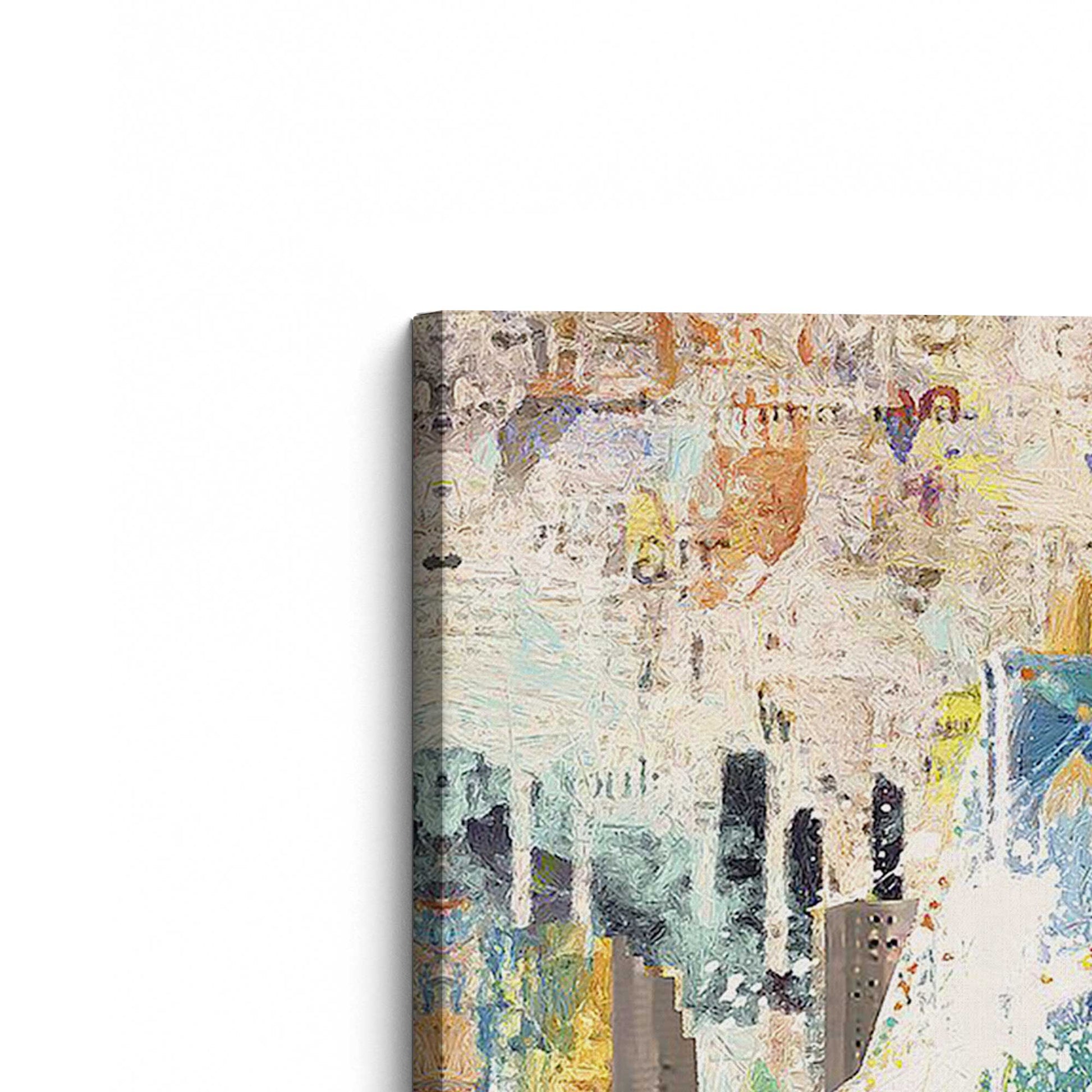 [Color:Stretched Canvas], Picture of art at an angle
