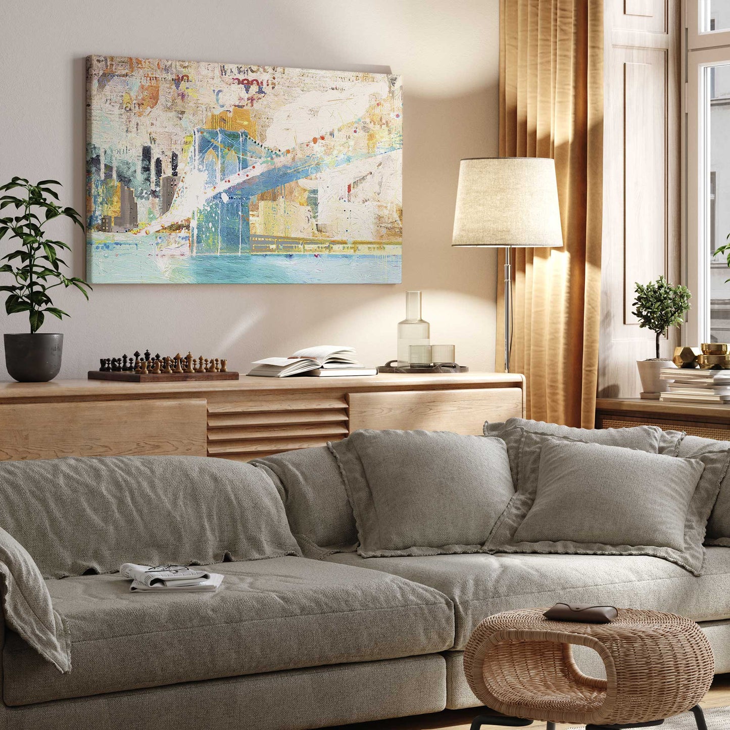 Big Apple Sunrise Parade Print on Canvas
