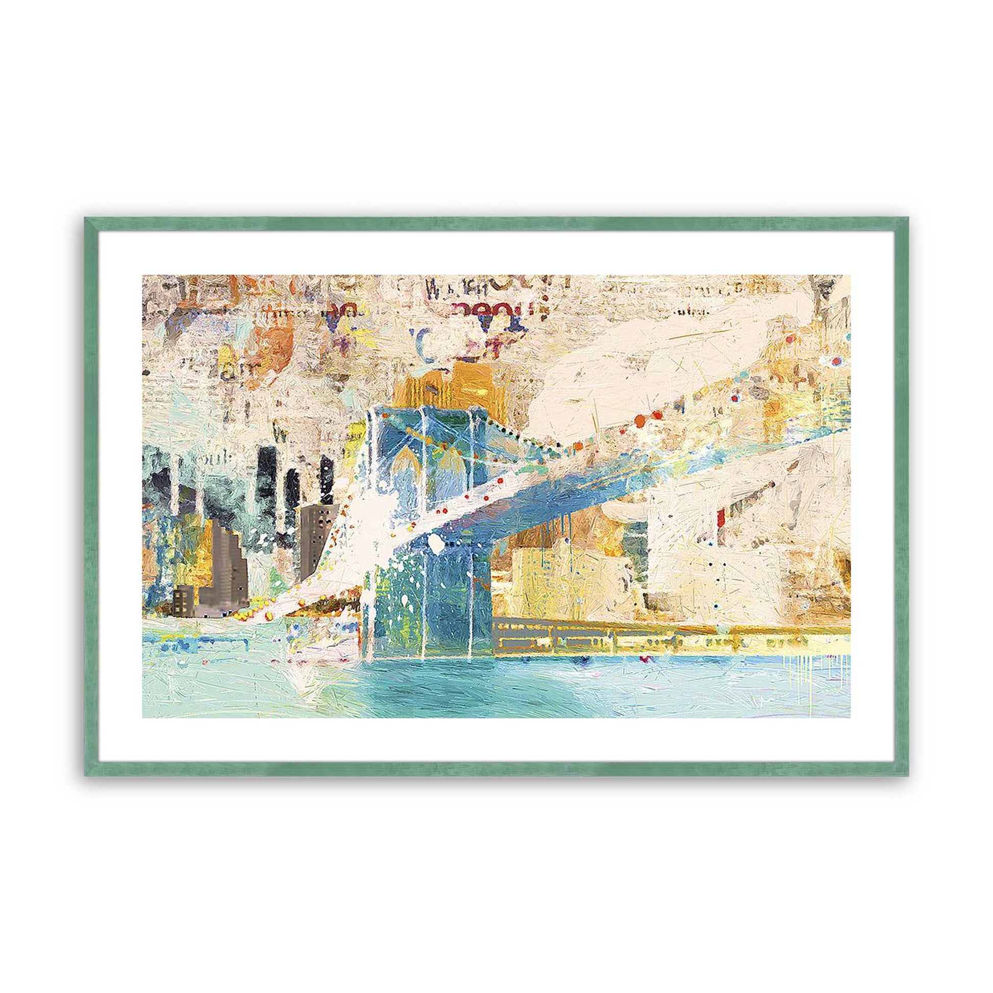 [Color:Lemon Grass], Picture of art in a Lemon Grass frame