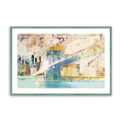 [Color:Lemon Grass], Picture of art in a Lemon Grass frame