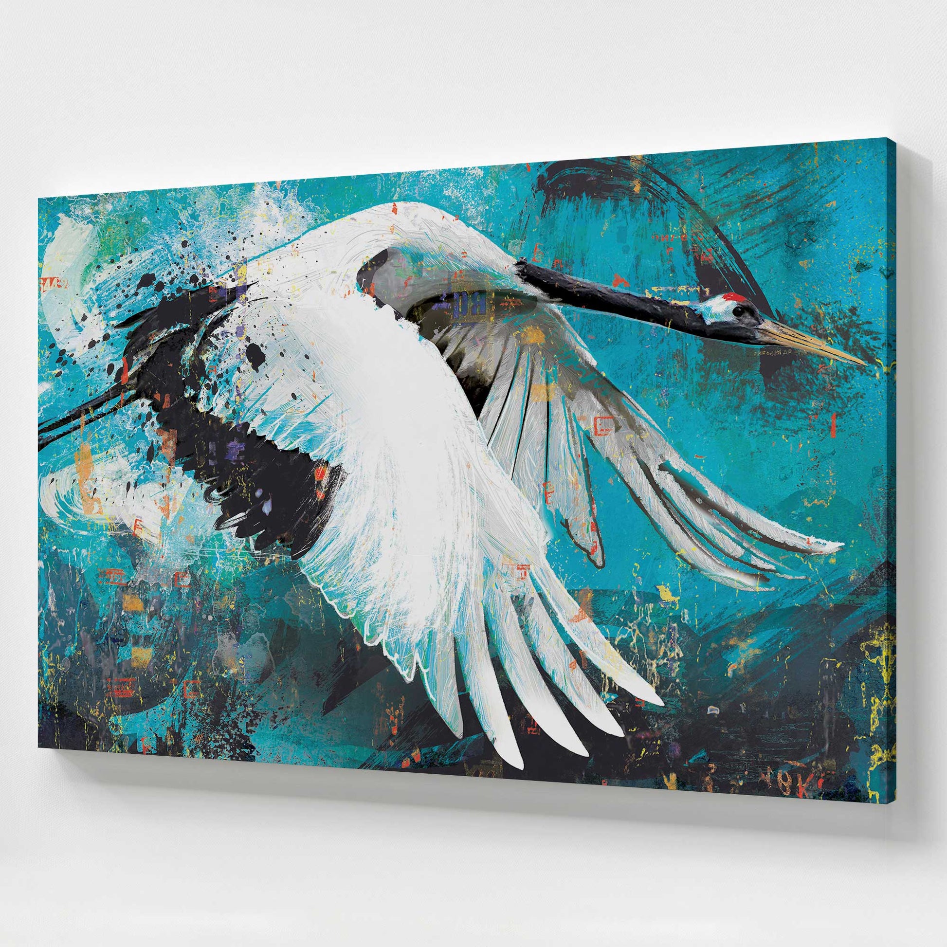 [Color:Stretched Canvas], Picture of art at an angle