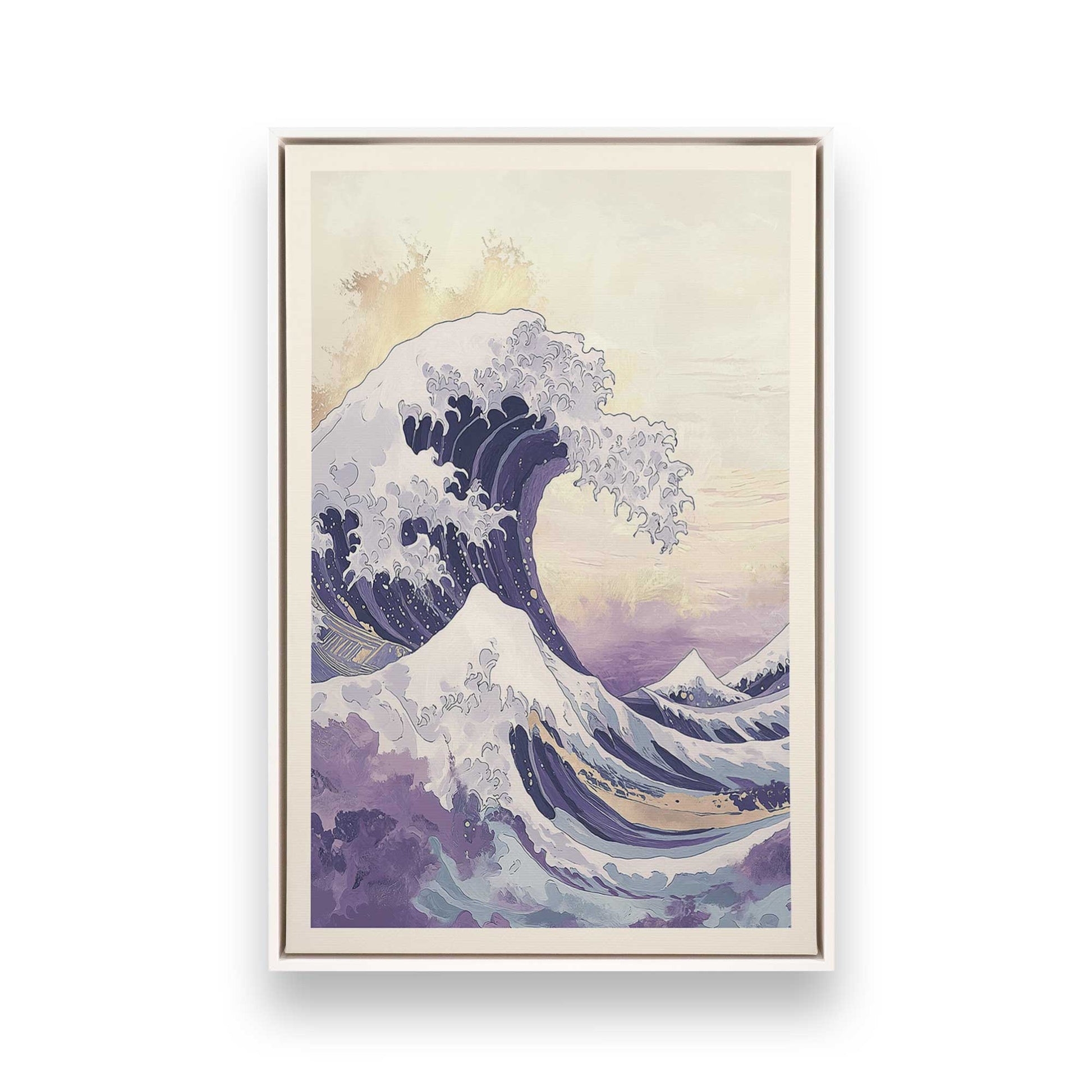 [Color:Opaque White], Picture of art in a White frame