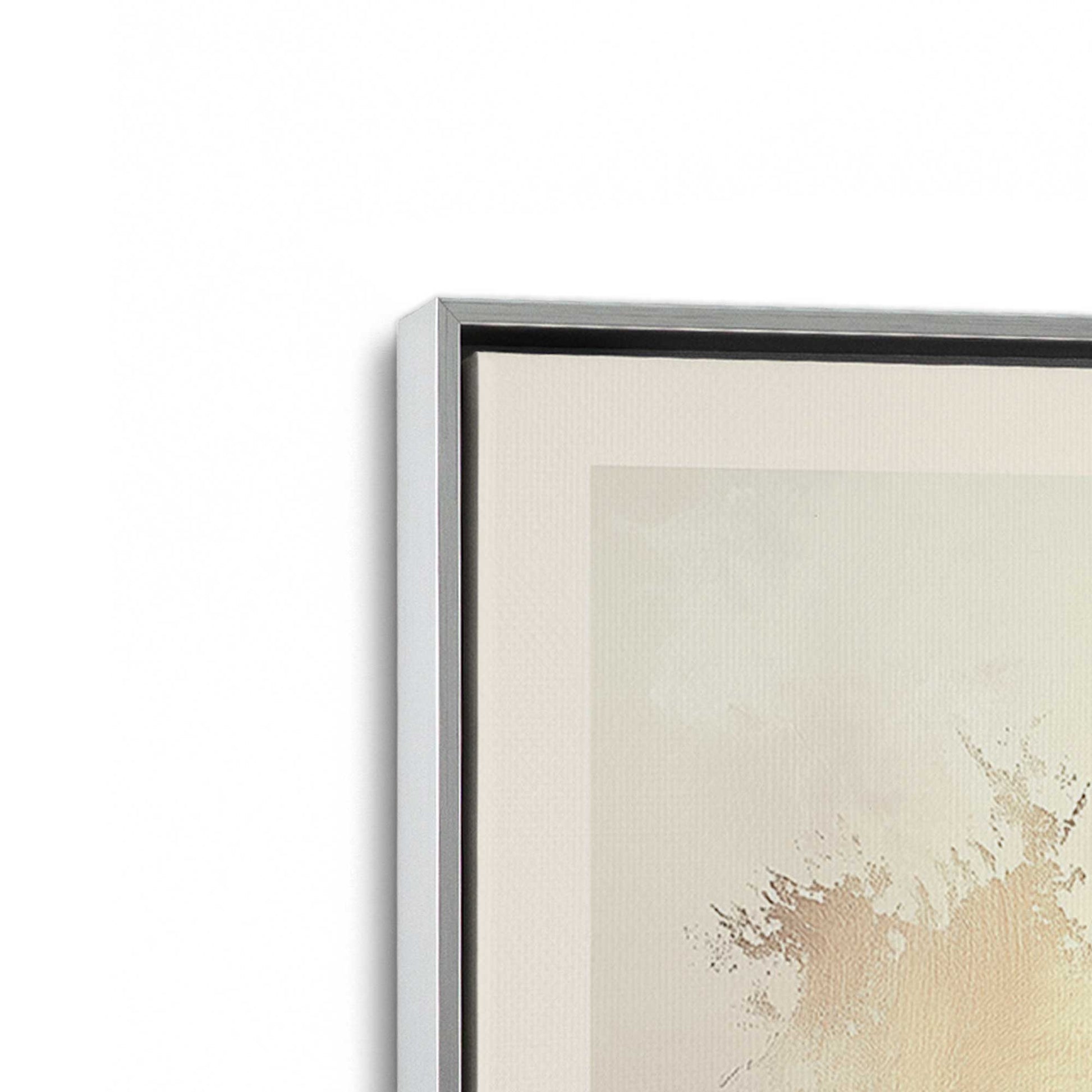 [Color:Polished Chrome], Picture of art in a Polished Chrome frame at an angle