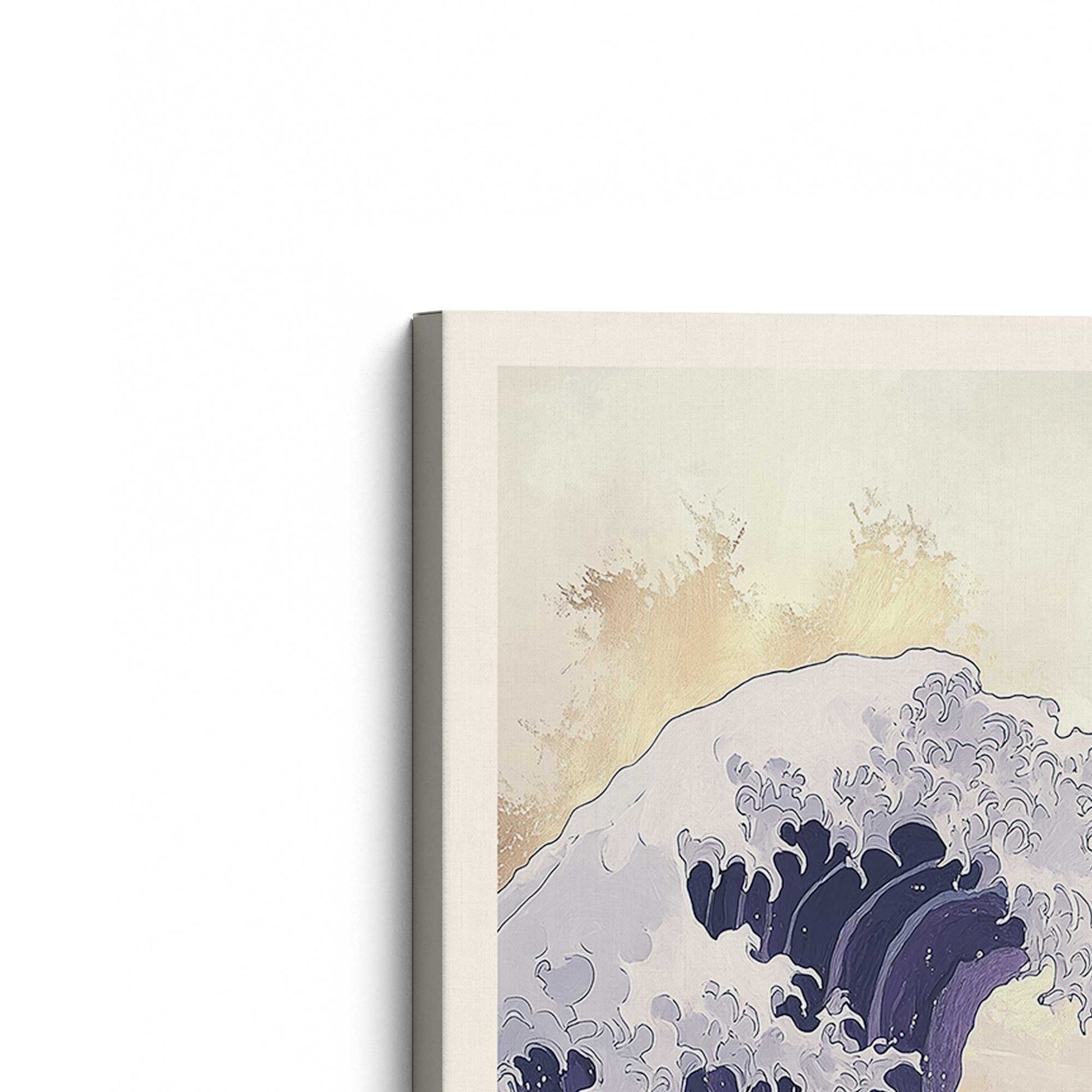 [Color:Stretched Canvas], Picture of the corner of the art