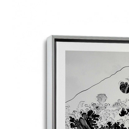 [Color:Polished Chrome], Picture of art in a Polished Chrome frame at an angle