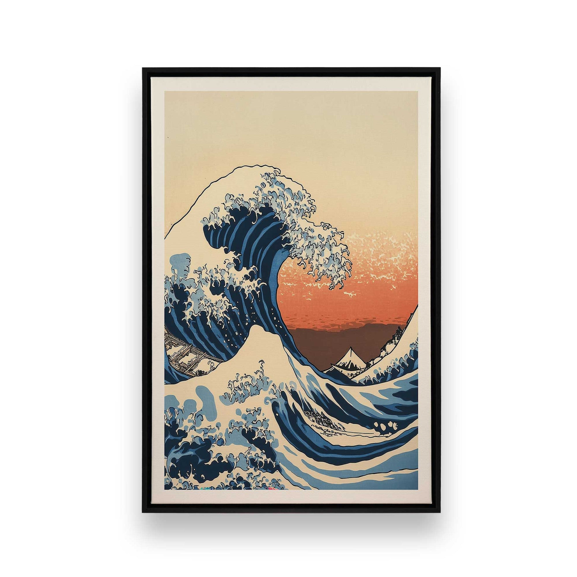 [Color:Satin Black], Picture of art in a Satin Black frame