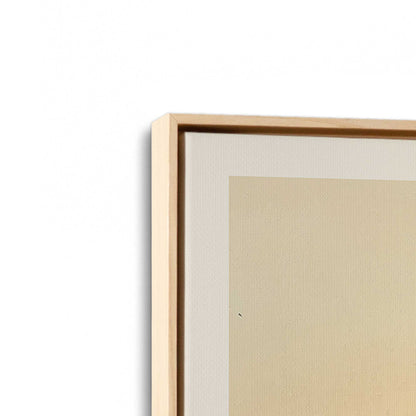 [Color:American Maple], Picture of art in a American Maple frame at an angle