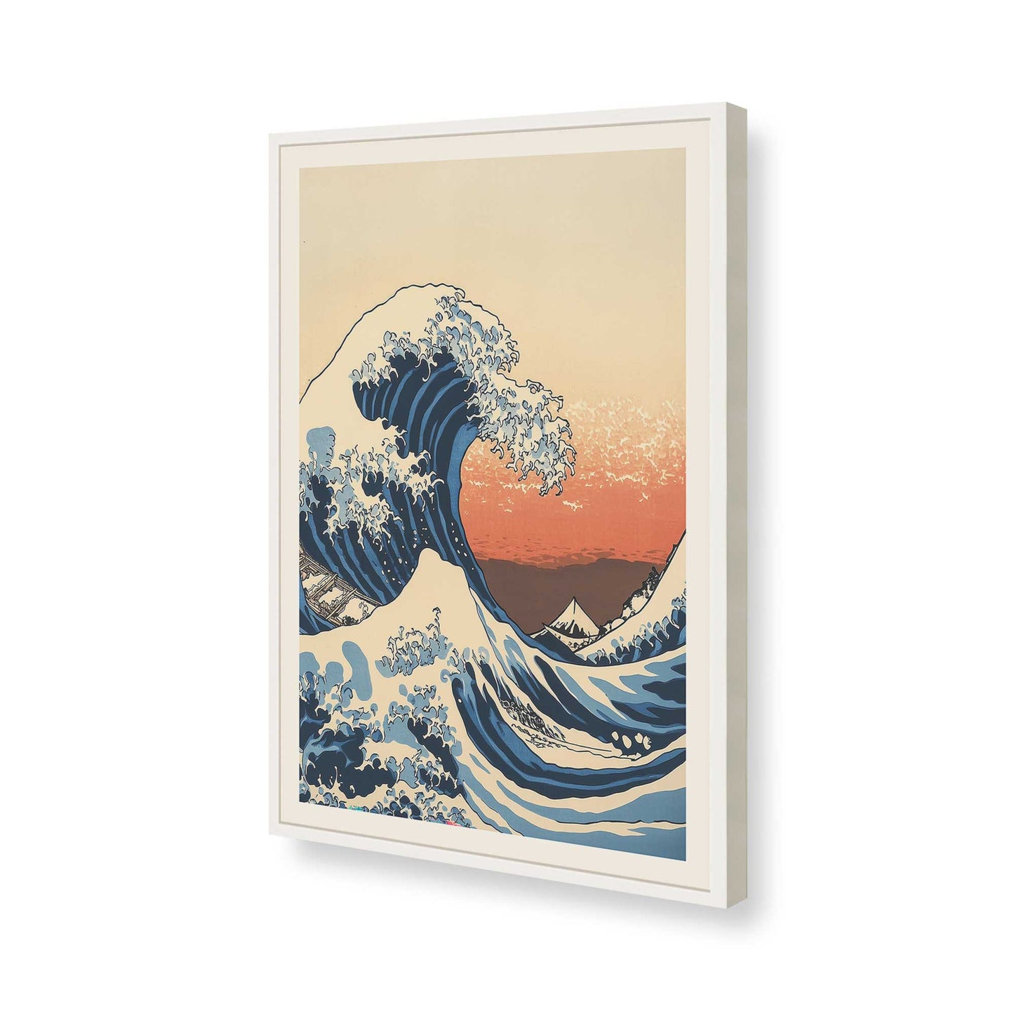 [Color:Opaque White], Picture of art in a Opaque White frame of the corner