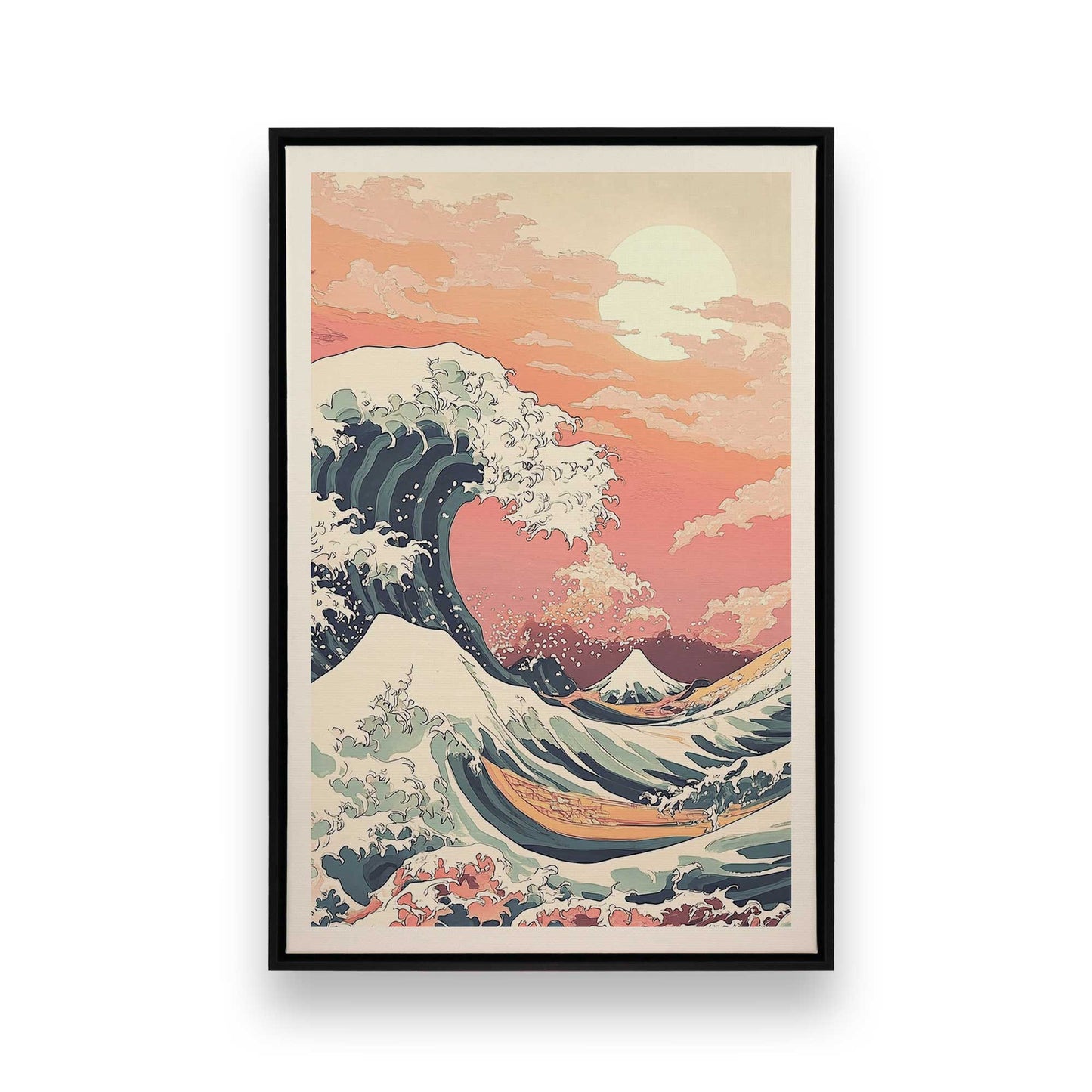 [Color:Satin Black], Picture of art in a Satin Black frame