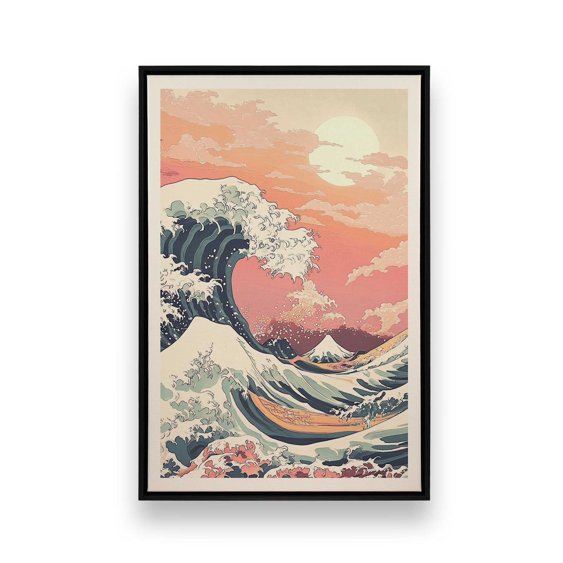 [Color:Satin Black], Picture of art in a Satin Black frame