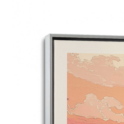 [Color:Polished Chrome], Picture of art in a Polished Chrome frame at an angle