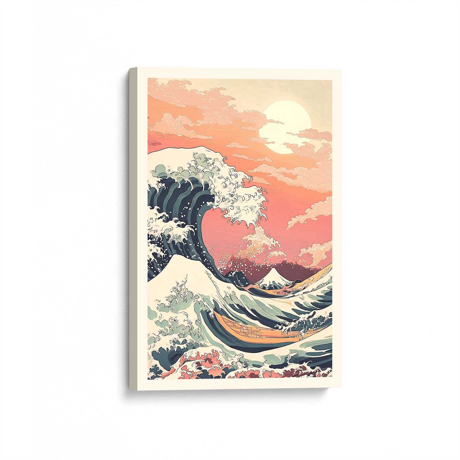 [Color:Stretched Canvas], Picture of art at an angle