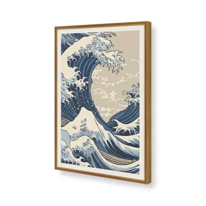 [Color:Polished Gold], Picture of art in a Polished Gold frame of the corner