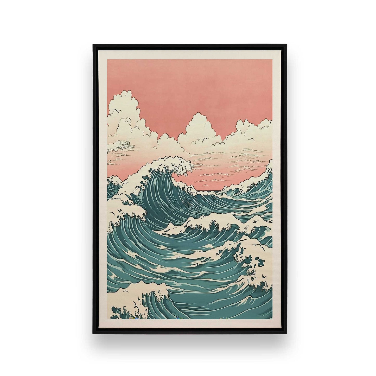 [Color:Satin Black], Picture of art in a Satin Black frame