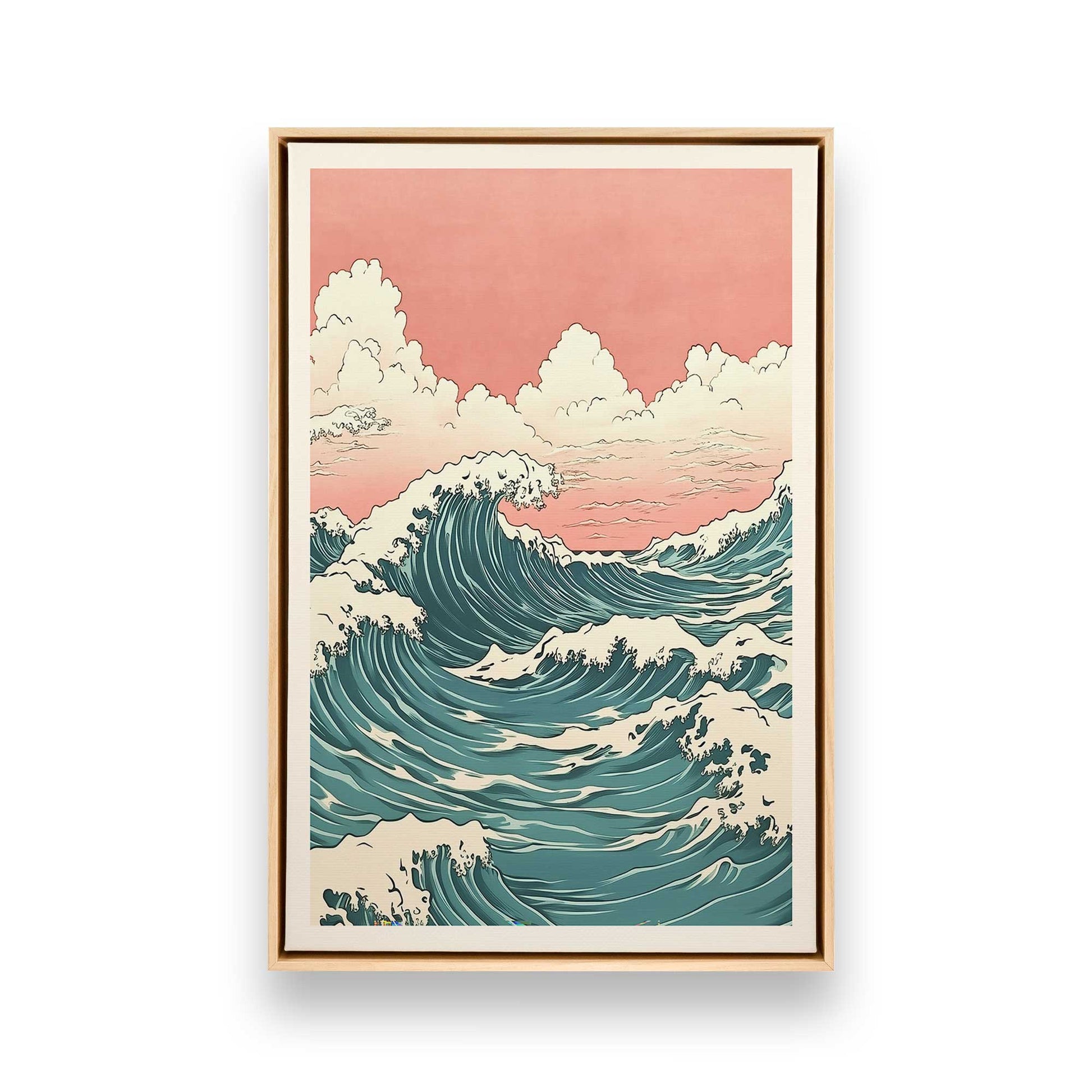 [Color:American Maple], Picture of art in a American Maple frame
