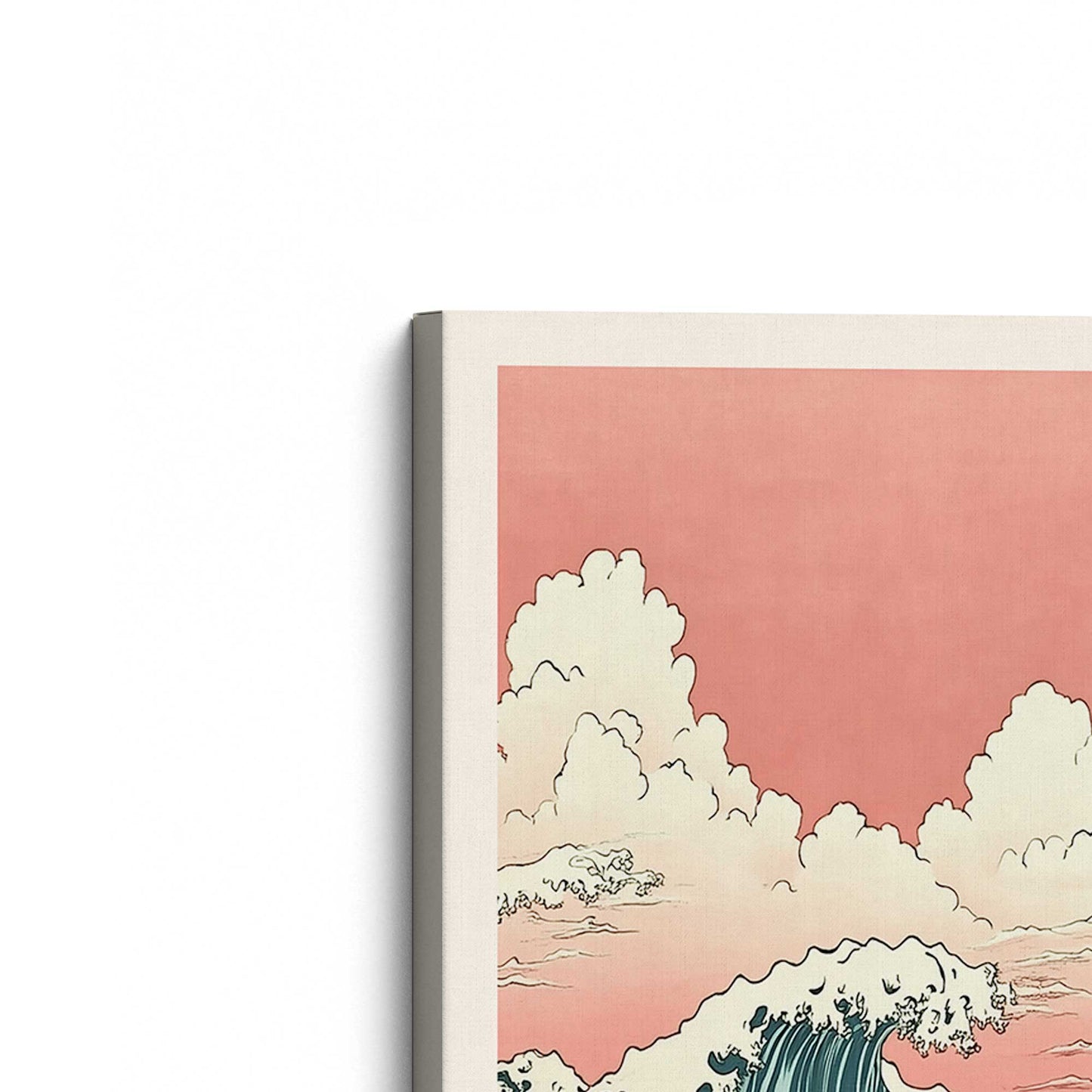 [Color:Stretched Canvas], Picture of the corner of the art