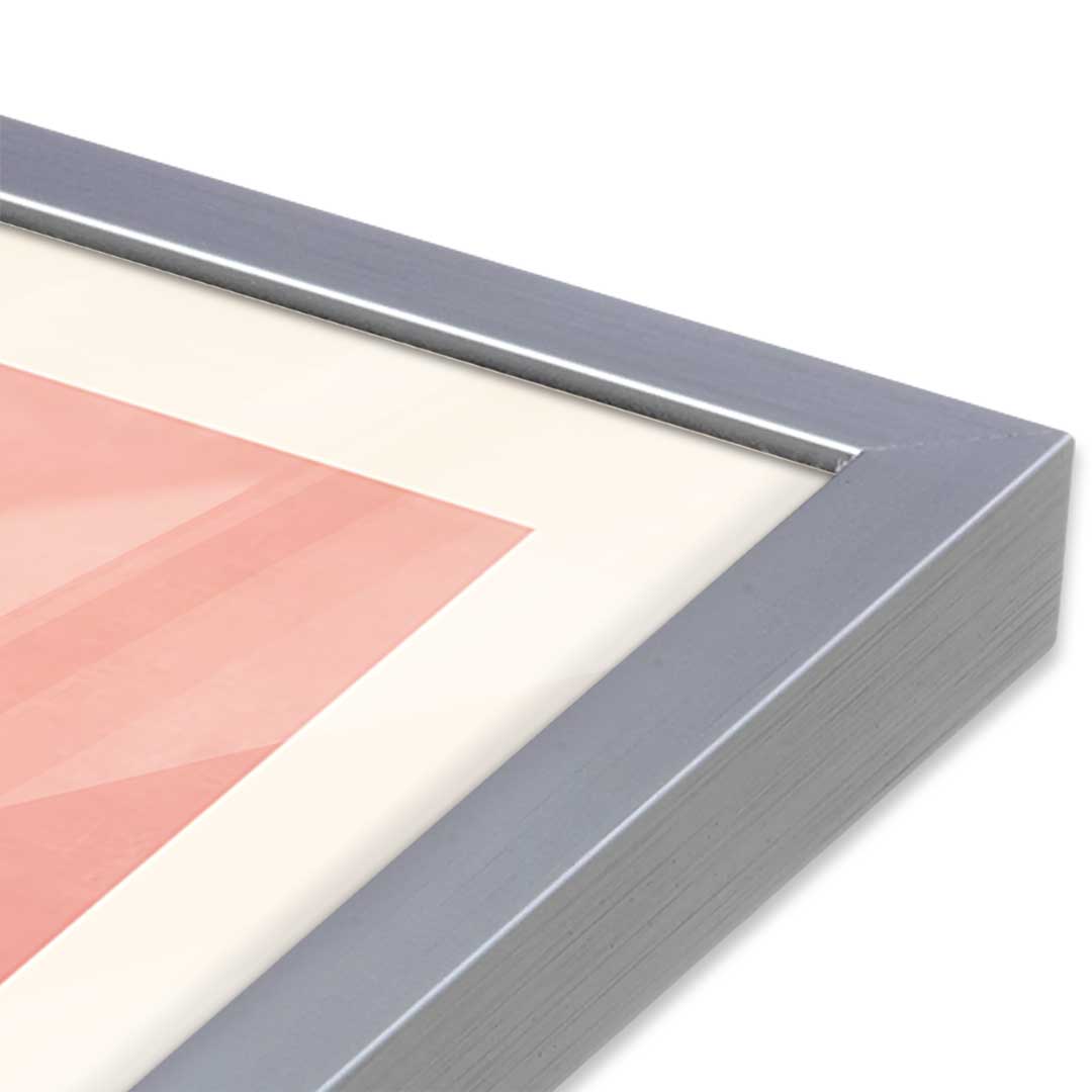 [Color:Polished Chrome], Picture of art in a Polished Chrome frame at an angle