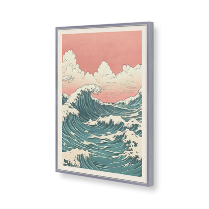 [Color:Polished Chrome], Picture of art in a Polished Chrome frame of the corner