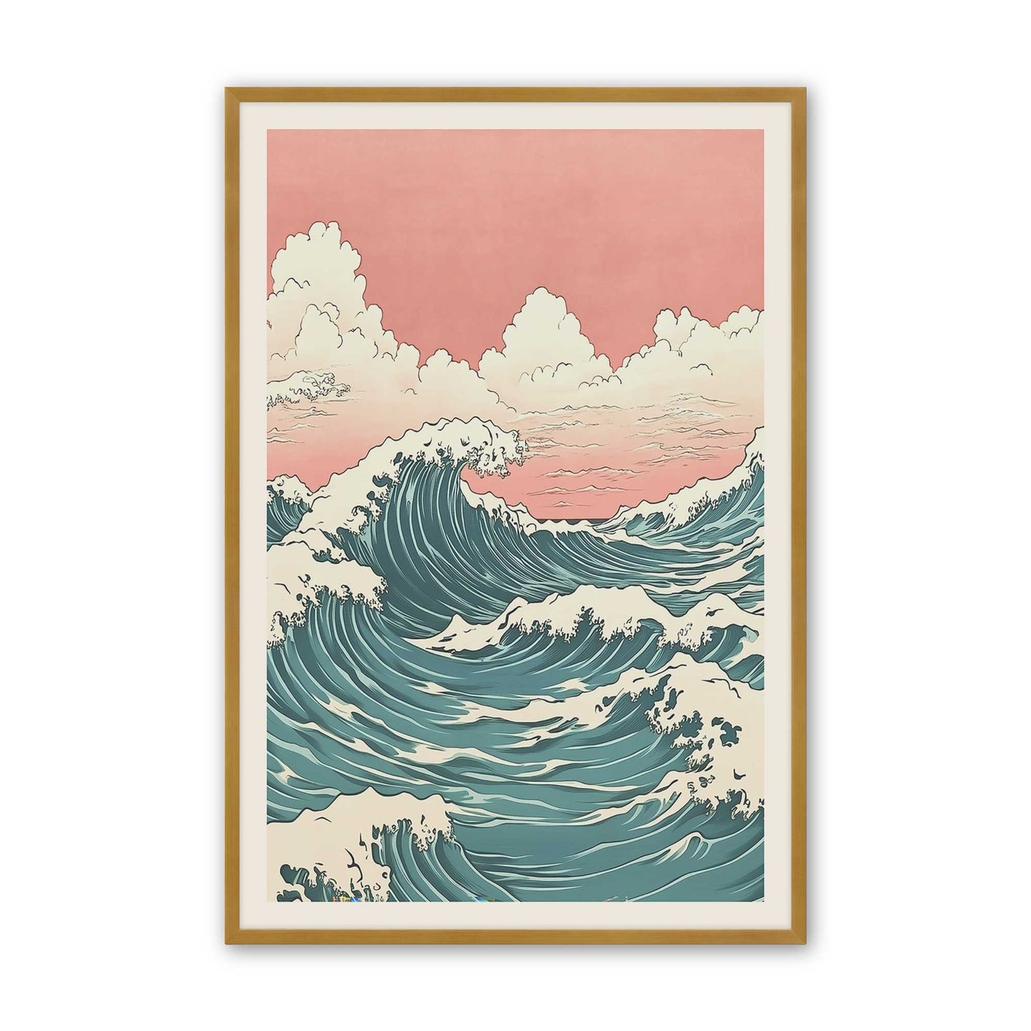 [Color:Polished Gold], Picture of art in a Polished Gold frame