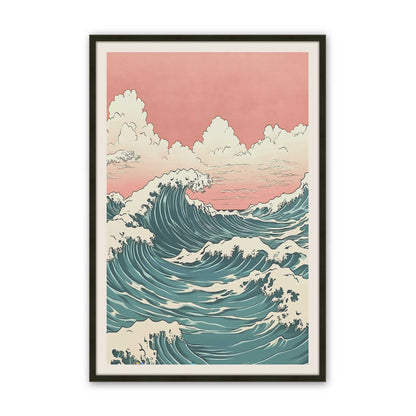 [Color:Satin Black], Picture of art in a Satin Black frame