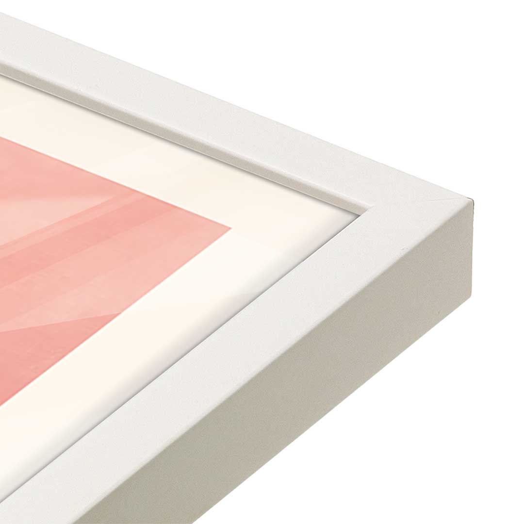 [Color:Opaque White], Picture of art in a Opaque White frame at an angle