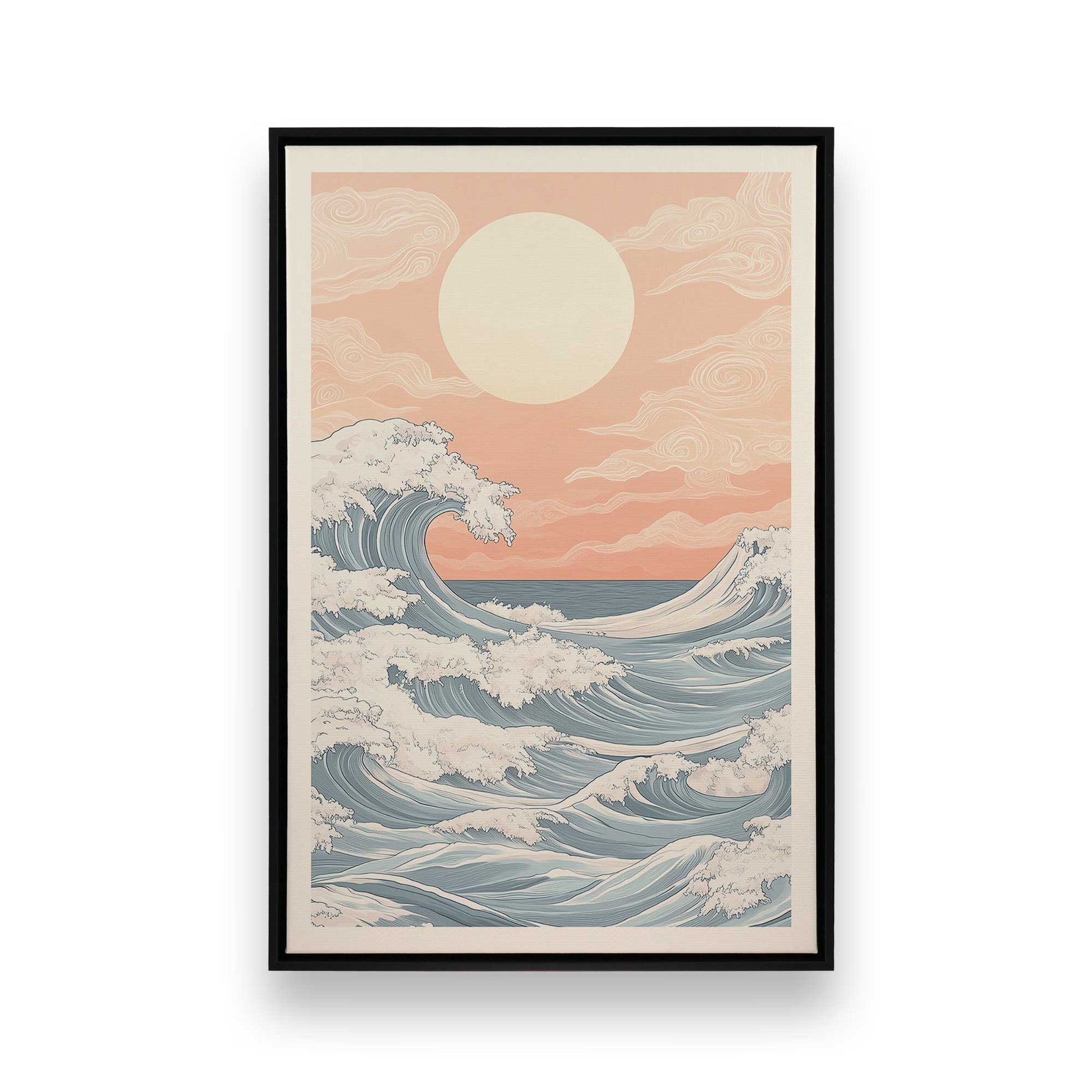 [Color:Satin Black], Picture of art in a Satin Black frame