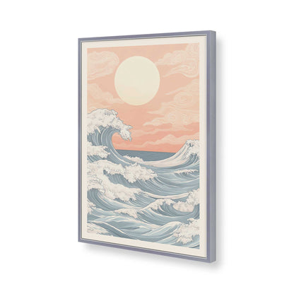 [Color:Polished Chrome], Picture of art in a Polished Chrome frame of the corner